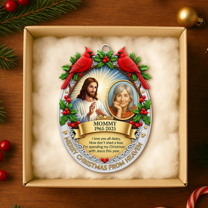 Cardinal From Heaven Ornament Custom Photo Gifts For Heaven 07HUDT121125