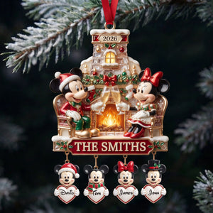 Warming Beside Fire Pits Acrylic Ornament - Personalized Christmas Gifts For Family 05tylu140826