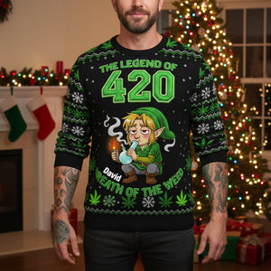 Legend Man Knitted Ugly Sweater - Personalized Christmas Gifts 03tolu041125