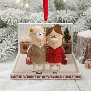 Personalized Funny Gifts For Old Couple Christmas Ornament 03natn021125