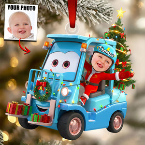Racing Kids Christmas Ornament Custom Photo Christmas Tree Gifts 01OHDT231025