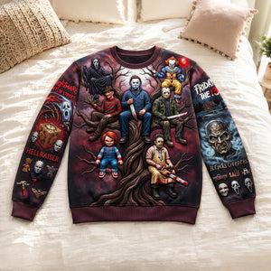 Midnight Slasher 3D Shirt - Personalized Gifts For Horror Lovers 01tydt110826