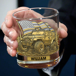 Trail Rider Whiskey Glass - Personalized Gifts For Off-road Lovers 04naqn010825