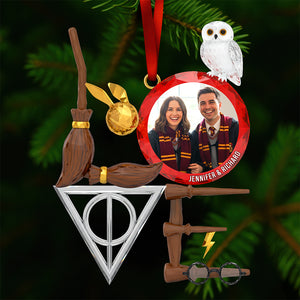 Holiday Love Story Christmas Ornament - Custom Photo Gifts For Couple 02naqn131025