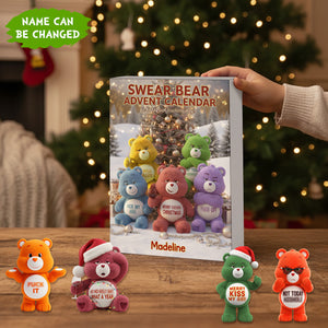 Swear Funny Cartoon Animal, Personalized Christmas Gifts Advent Calendar Blind Box 04namg291025
