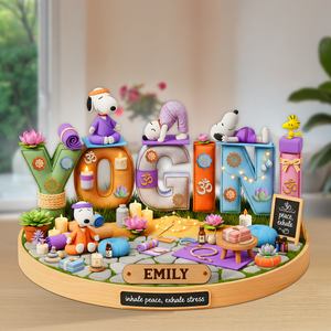 Yogini Acrylic Plaque - Personalized Gifts For Yoga Practitioner 02ohpu160625