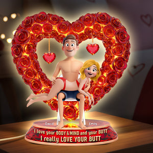 Naughty Heart Light Box Personalized Gifts For Couple 01OHQN041225