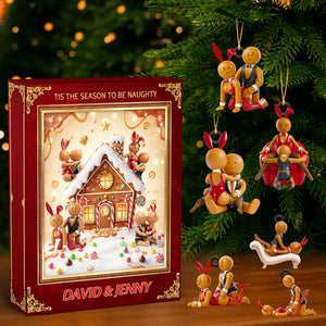 Gingerbread Couple Christmas Advent Calendar Blind Box Personalized Gifts For Couple 03OHDT161025