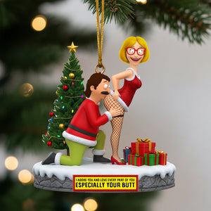 Naughty Couple Acrylic Ornament - Personalized Christmas Gifts For Couple 03ohlu310726