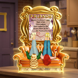 Besties Sticked Together Light Box, Personalized Gifts For Besties 04qhdt021225