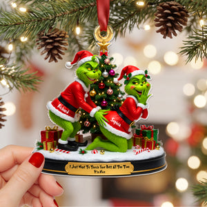 Playful Touch Couple Ornament - Personalized Gift For Couples 02NAQN010826