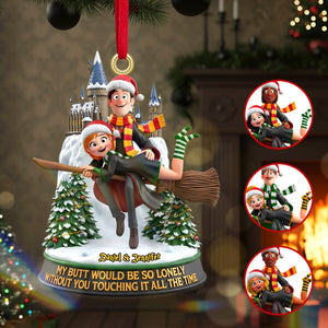 Personalized Gifts For Christmas, Lovely Couple Acrylic Ornament 02namg190925-Homacus