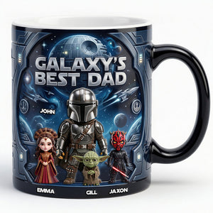 The Best Warrior Dad And Kids Magic Mug - Personalized Gifts For Dads 04nadt080526