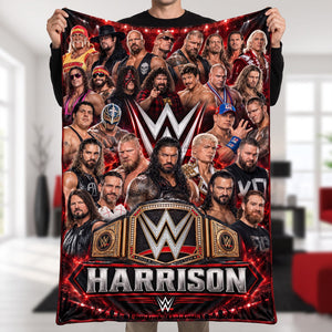 Legends Blanket - Personalized Gifts For Wrestling Lovers 05naqn120926