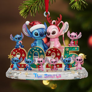 Family Crystal Custom Shape Acrylic Ornament, Personalized Gifts For Christmas 01pgta281025-Homacus