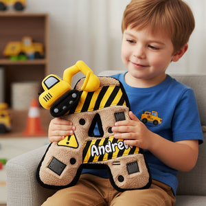 Construction Alphabet Custom Shaped Pillow - Personalized Gifts For Kid 04kita151225