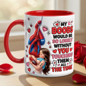 Chaos In Love Accent Mug - Personalized Gifts For Couples 03huqn300626