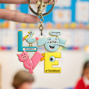 Love Teacher Keychain - Personalized Gifts For Teacher 02HUPU140725