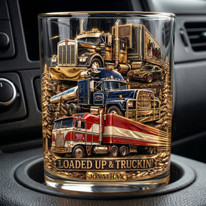Legendary Truck Drinking Glass - Personalized Gifts For Truckers 03qhlu220626