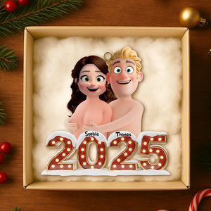 Naughty Couple Ornament Personalized Christmas Gifts 06OHDT151125