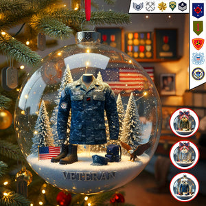 Veteran Ornament - Personalized Gifts For Veteran Christmas Ornament 02TGMG300925