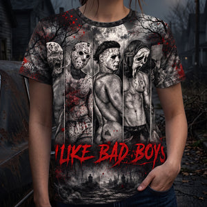 Spooky I Like Bad Boys Shirt - Personalized Gifts For Villain Lover Shirt 03NATA280726