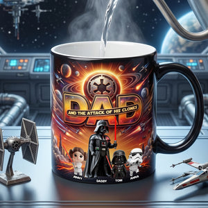 Dad's Mischievous Mini Versions Magic Mug - Personalized Gifts For Dads 05qhtn210526