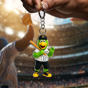 Cute Mascot Baseball Acrylic Keychain - Personalized Gifts For Baseball Lovers 04OHLU070725
