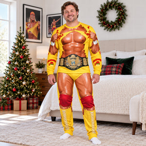 Funny Muscle Illusion Pajamas – Personalized Gift for Wrestlers 04QHQN290926