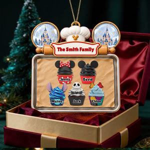 Sweet Family Christmas Cupcakes Ornament - Personalized Gifts For Family 03OHDT080926
