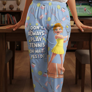 Tennis Girl Pajama Pants - Personalized Gifts For Tennis Lovers 02nata300126