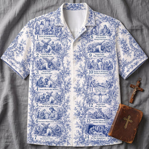 Jesus Cross Journey Hawaiian Shirt - Personalized Gifts For Christians 02hutn200726