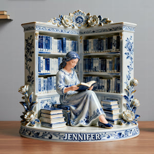 Reading Girl Acrylic Plaque – Personalized Gifts For Book Lovers 01naqn191225