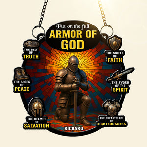 Armor Of God Suncatcher Ornament - Personalized Gifts For Christian 04toqn210725