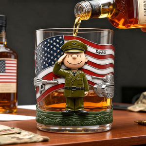 Millitary Forces Veteran Drinking Glass - Personalized Gifts For Veterans 05palu241225