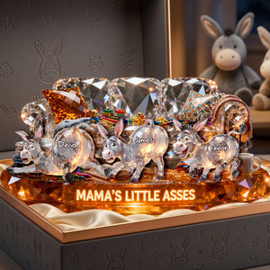 Mama's Little Donkey Light Box Personalized Gifts For Mom 01OHLU300326