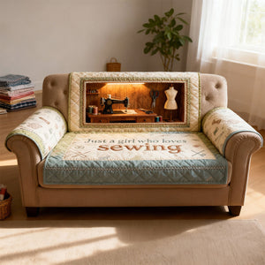 Sewing Room Quilted Sofa Cover, Personalized Gifts For Sewing Lovers 01KIMG260126