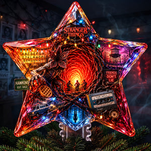 Deep World Star Tree Topper, Personalized Gifts 02qhlu100826