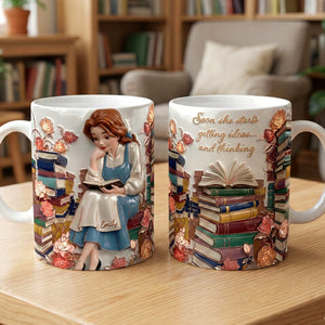 Dreamy Reading Girl Coffee Mug - Personalized Gifts For Book Lovers 03qhqn251225