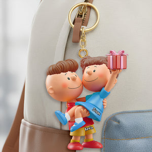 Forever Love Keychain Personalized Gifts For Couple 01OHDT041225