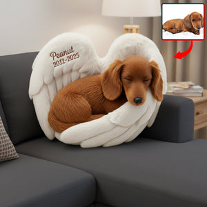 Dog Heaven Custom Shaped Pillow - Custom Photo Gifts For Dog Lover 05NAQN101125 - Pillow - GoDuckee