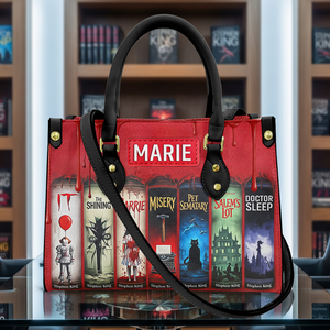 Creepy Stories Leather Bag - Personalized Halloween Gifts For Fans 04NALU130825