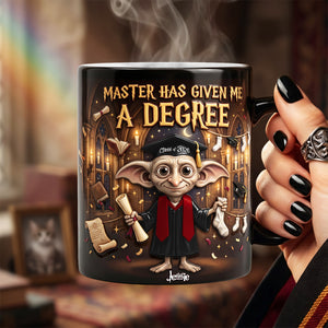 Master Has Given Me A Degree - Celebrate Graduation Heat Changing Mug - Personalized Gifts For Graduates 03nata070526