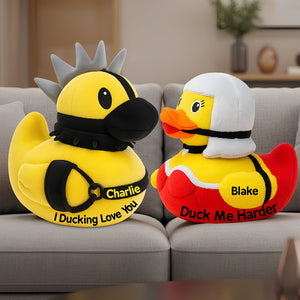 Naughty Duck Couple Pillow Personalized Gifts For Couple 03NADT191125