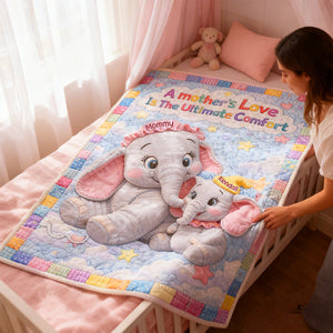 Mom's Love Blanket - Personalized Gifts For Mother 02humg240226
