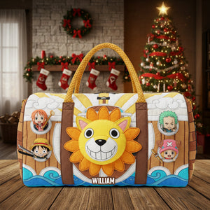 Personalized Christmas Gifts For Cartoon Lovers Quilted Duffle Bag 02natn031025