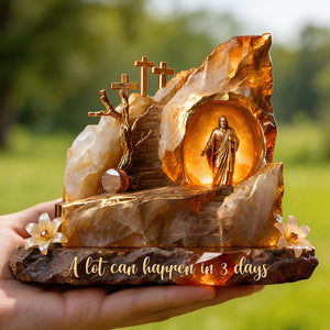 Holy Jesus Christ Resurrection Plaque, Easter Gifts For Christians 01qhdt070326