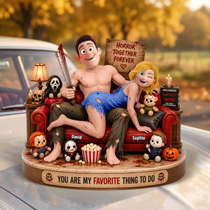 Horror Together Forever Acrylic Plaque - Personalized Gifts For Couple 02OHQN200726