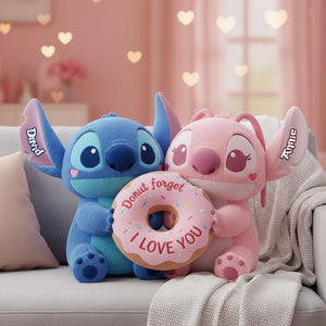 Adorable Tropical Duo Donut Pillow - Personalized Gifts For Couples 04PGLU251125