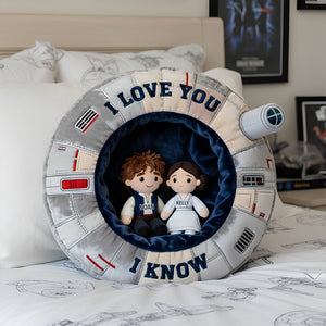 I Love You Custom Shape Pillow, Personalized Couple Gifts 02QHDT131125